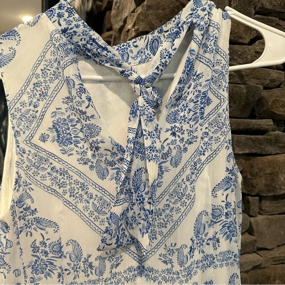 Calvin Klein Blue & White Dress Women’s Size 6 - Picture 4 of 6